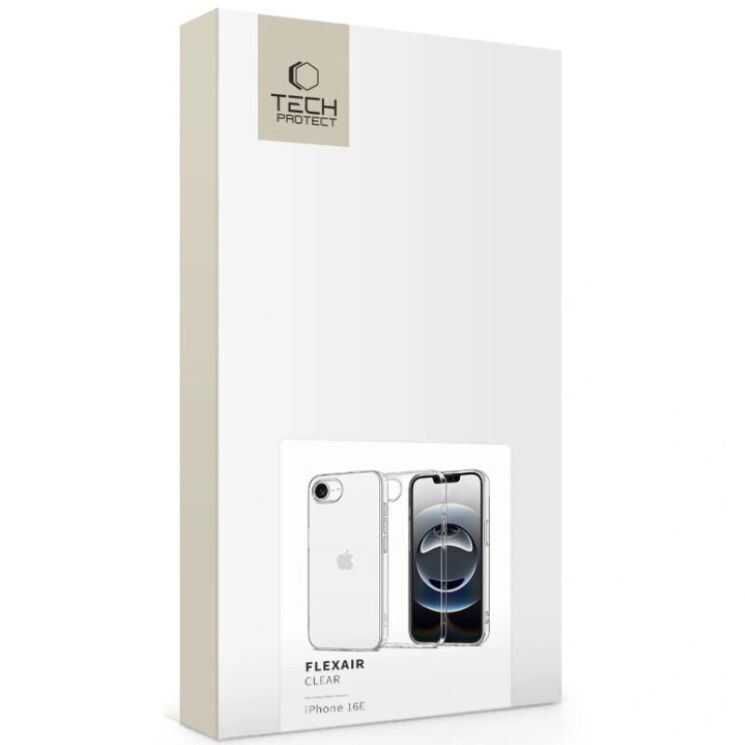 Защитный чехол Tech-Protect FlexAir для Apple iPhone 16e - Clear: фото 2 из 6