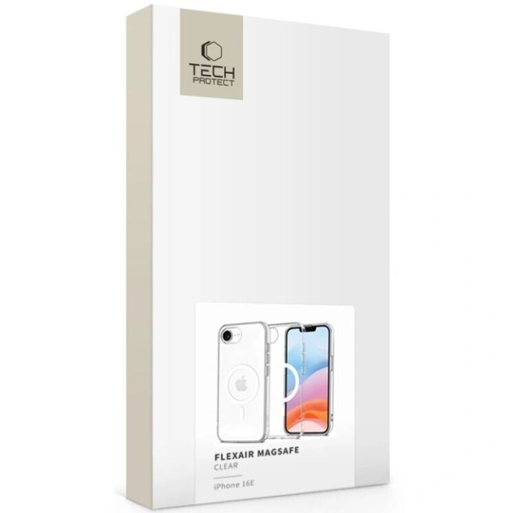 Захисний чохол Tech-Protect FlexAir MagSafe для Apple iPhone 16e - Clear: фото 2 з 7