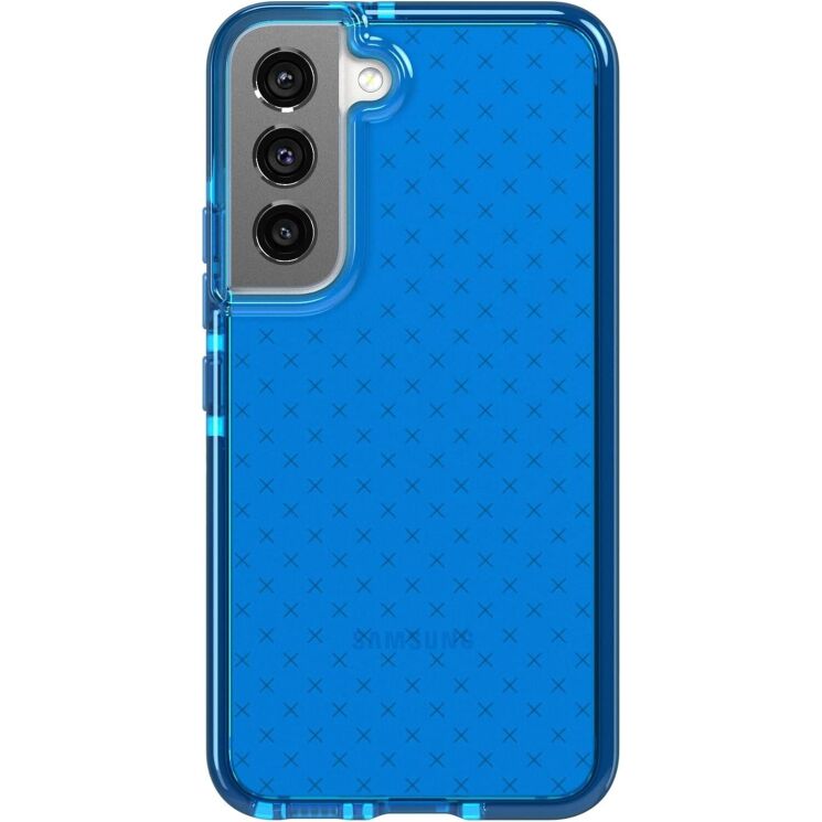 Защитный чехол Tech21 Evo Check для Samsung Galaxy S22 (S901) - Blue: фото 1 из 7