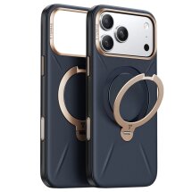 Захисний чохол TORRAS Ostand Q3 VegSkin (with MagSafe) для iPhone 17 Pro Max - Dark Blue: фото 1 з 7