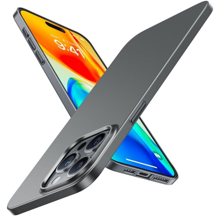 Защитный чехол TORRAS Slim Fit MagSafe для Apple iPhone 15 Pro Max - Titanium Grey: фото 1 из 8