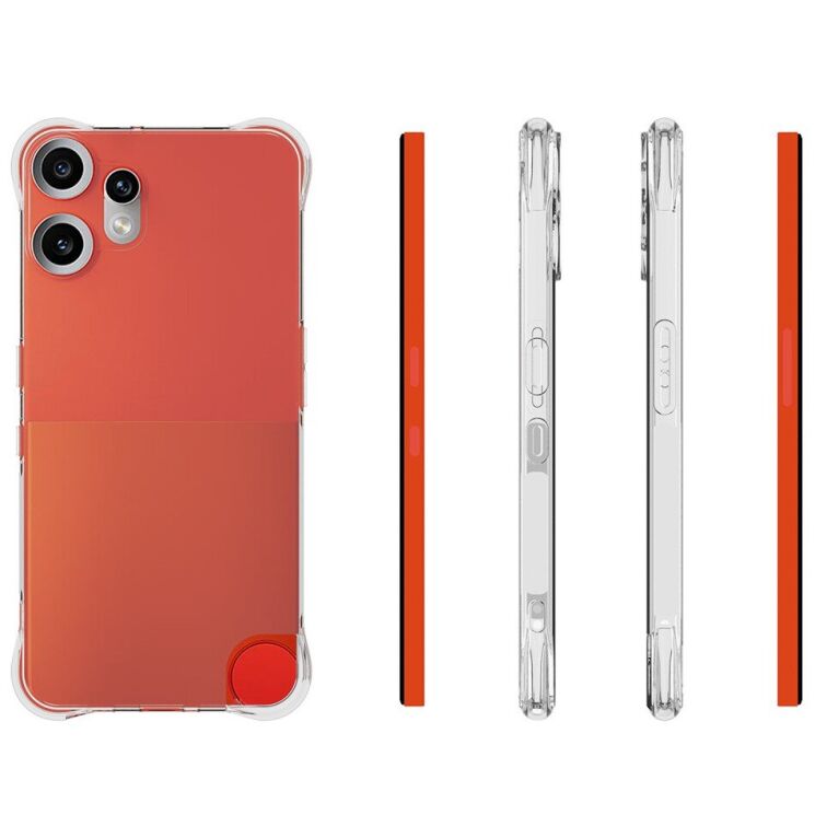 Захисний чохол UniCase AirBag Flow для Nothing CMF Phone 2 Pro - Transparent: фото 5 з 5