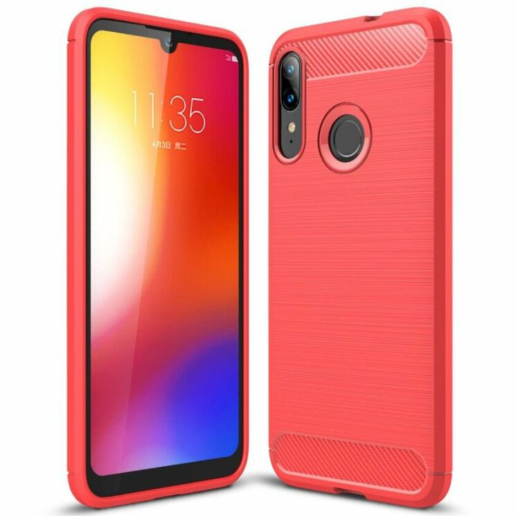 Защитный чехол UniCase Carbon для Motorola E6 Plus (XT2025) - Red: фото 1 из 11