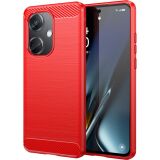 Силиконовый (TPU) чехол UniCase Carbon для OnePlus Nord CE 3 - Red: фото 1 из 8