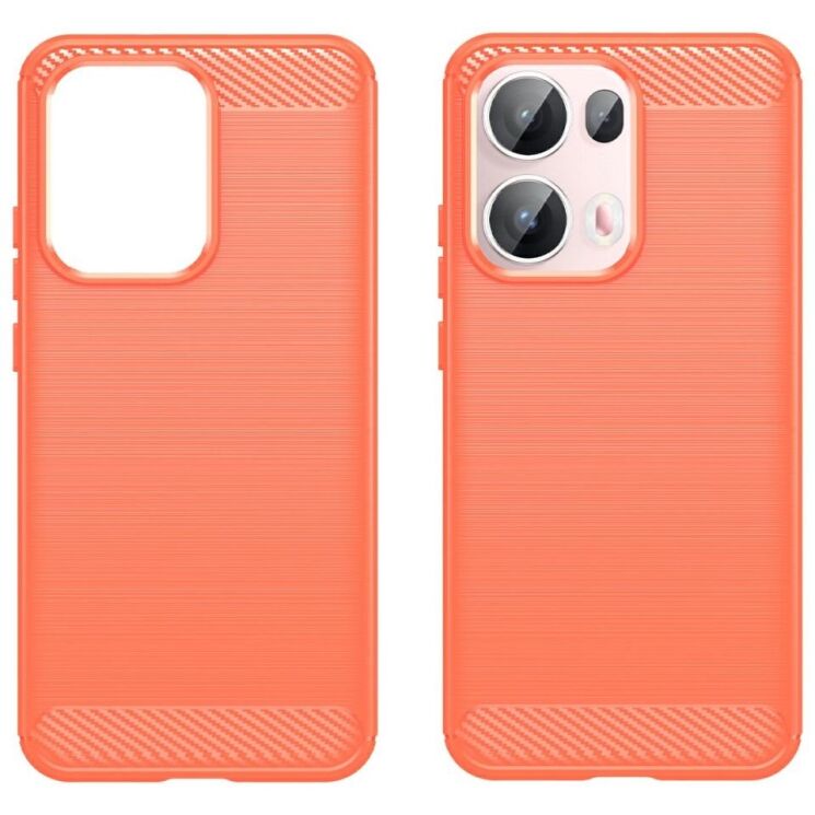Защитный чехол UniCase Carbon для OPPO Reno 13 Pro 5G - Red: фото 2 из 8
