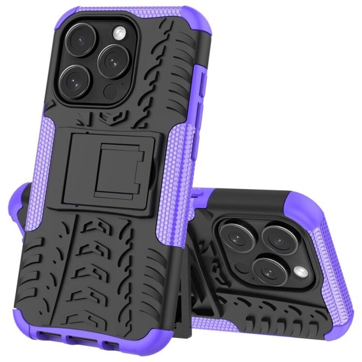 Защитный чехол UniCase Hybrid X для Apple iPhone 15 Pro - Purple: фото 6 из 15