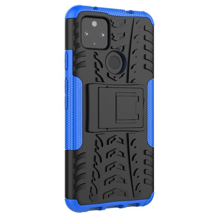 Противоударный чехол UniCase Hybrid X для Google Pixel 4a 5G - Blue: фото 3 из 9