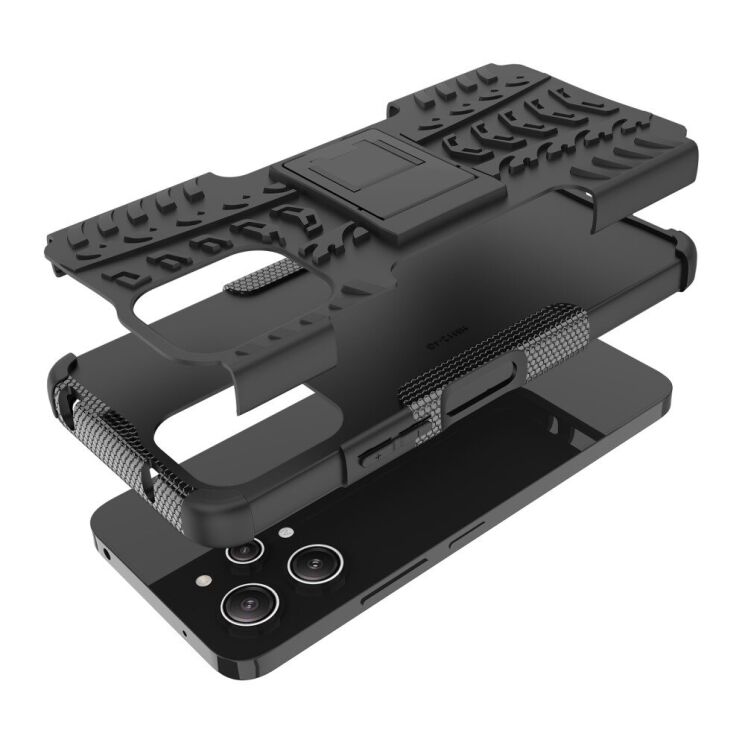 Защитный чехол UniCase Hybrid X для Xiaomi Redmi 12 - Black: фото 7 из 16