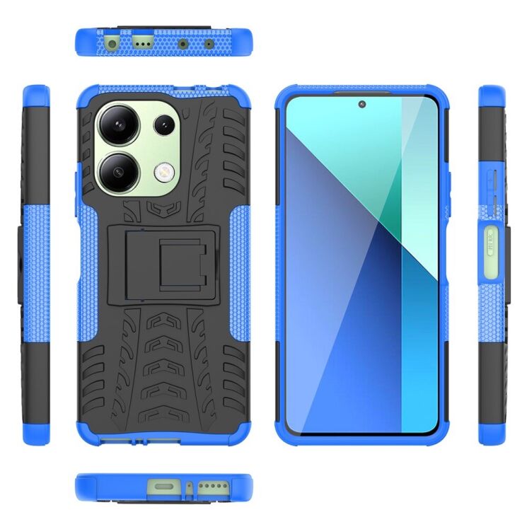 Защитный чехол UniCase Hybrid X для Xiaomi Redmi Note 13 - Black: фото 8 из 16