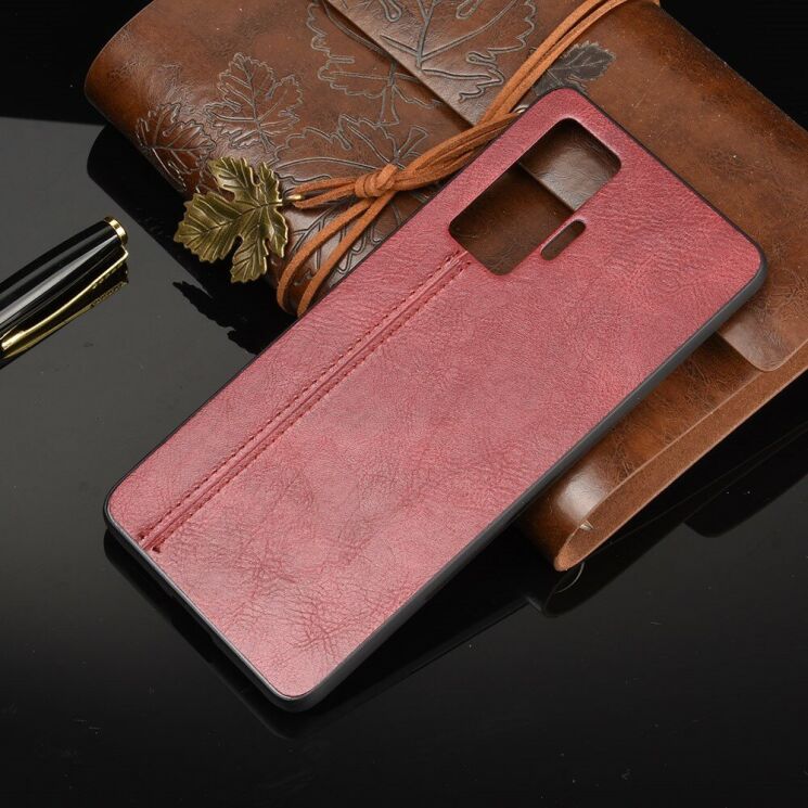 Защитный чехол UniCase Leather Series для VIVO X50 Pro - Red: фото 4 из 9