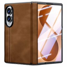 Защитный чехол UniCase Leather Series (FF) для Samsung Galaxy Fold 8 - Brown: фото 1 из 7