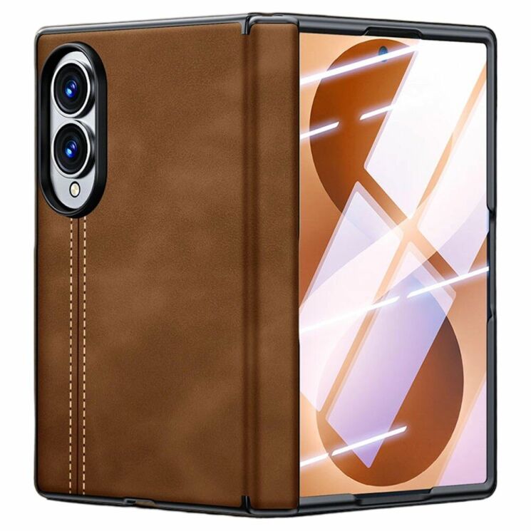 Защитный чехол UniCase Leather Series (FF) для Samsung Galaxy Fold 8 - Brown (424518Z) Защитный чехол UniCase Leather Series (FF) для Samsung Galaxy Fold 8 - Brown: фото 1 из 7