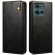 Защитный чехол UniCase Leather Wallet для Motorola Moto G75 - Black (367802B)