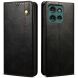 Защитный чехол UniCase Leather Wallet для Motorola Moto G75 - Black (367802B). Фото 1 из 7