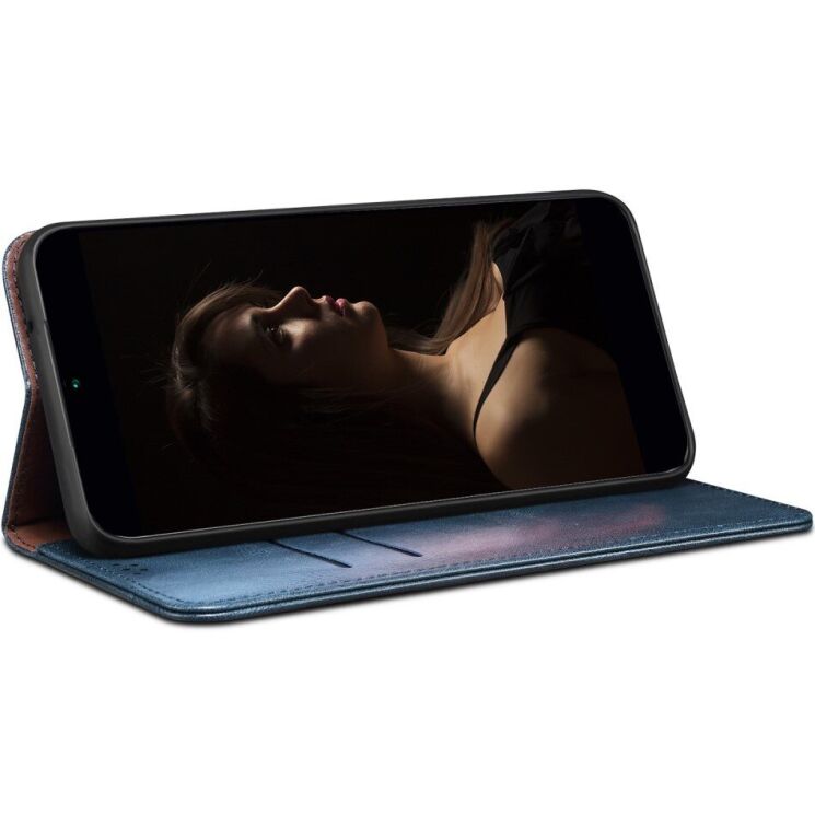 Захисний чохол UniCase Leather Wallet для Xiaomi Redmi Note 14 Pro Plus - Blue: фото 4 з 7