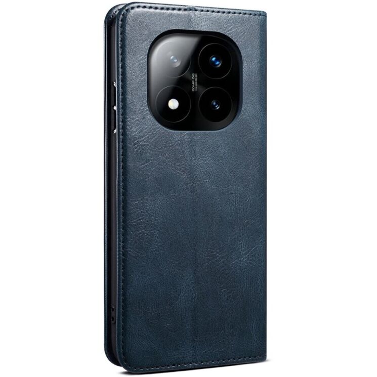 Захисний чохол UniCase Leather Wallet для Xiaomi Redmi Note 14 Pro Plus - Blue: фото 3 з 7