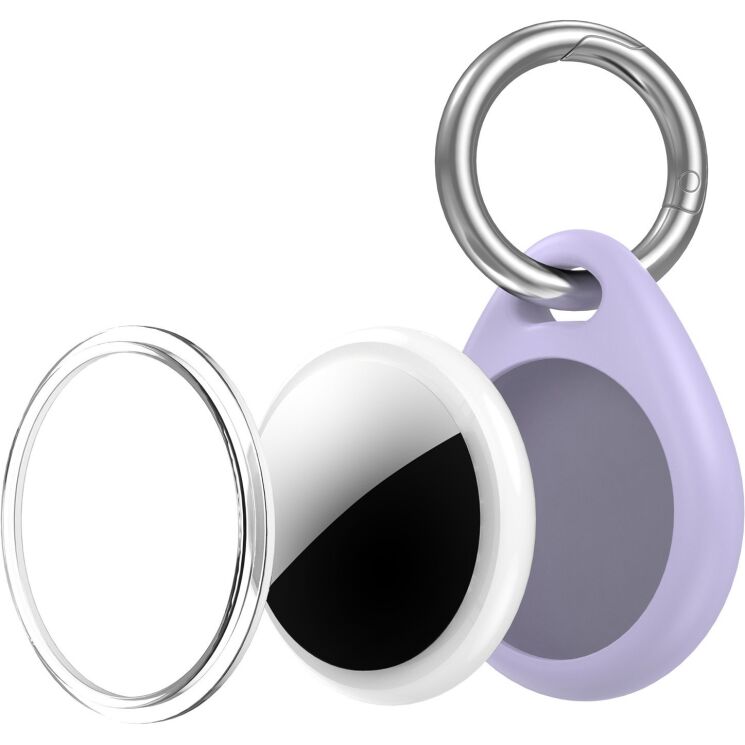 Защитный чехол UniCase Lock Clip для Apple AirTags - Purple: фото 2 из 2