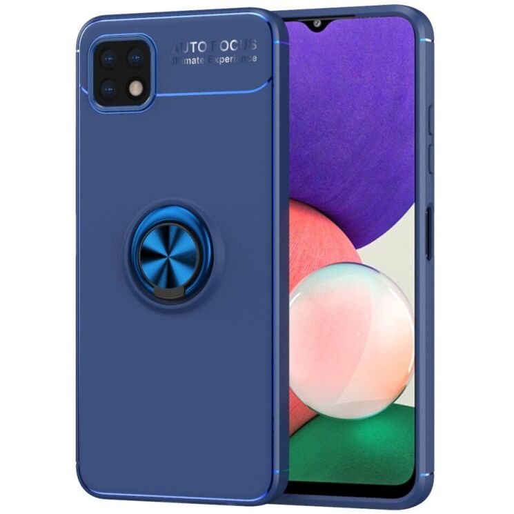 Защитный чехол UniCase Magnetic Ring для Samsung Galaxy A22 5G (A226) - Blue: фото 1 из 7