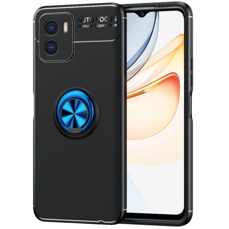 Защитный чехол UniCase Magnetic Ring для VIVO Y15s - Black / Blue: фото 1 из 16