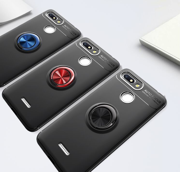 Защитный чехол UniCase Magnetic Ring для Xiaomi Redmi 6 - Red: фото 4 из 11