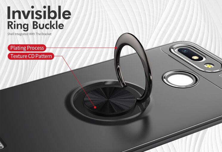 Защитный чехол UniCase Magnetic Ring для Xiaomi Redmi 6 - Red: фото 7 из 11