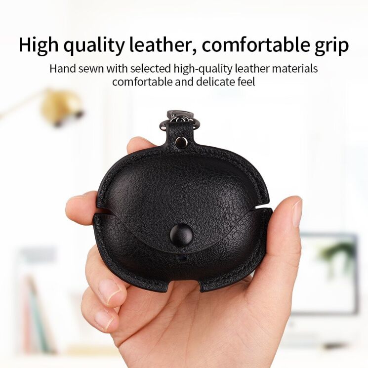 Захисний чохол UniCase Retro Cover для Realme Buds Air 5 Pro - Black: фото 4 з 8