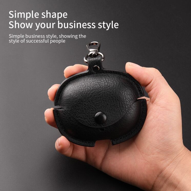 Захисний чохол UniCase Retro Cover для Realme Buds Air 5 Pro - Black: фото 6 з 8