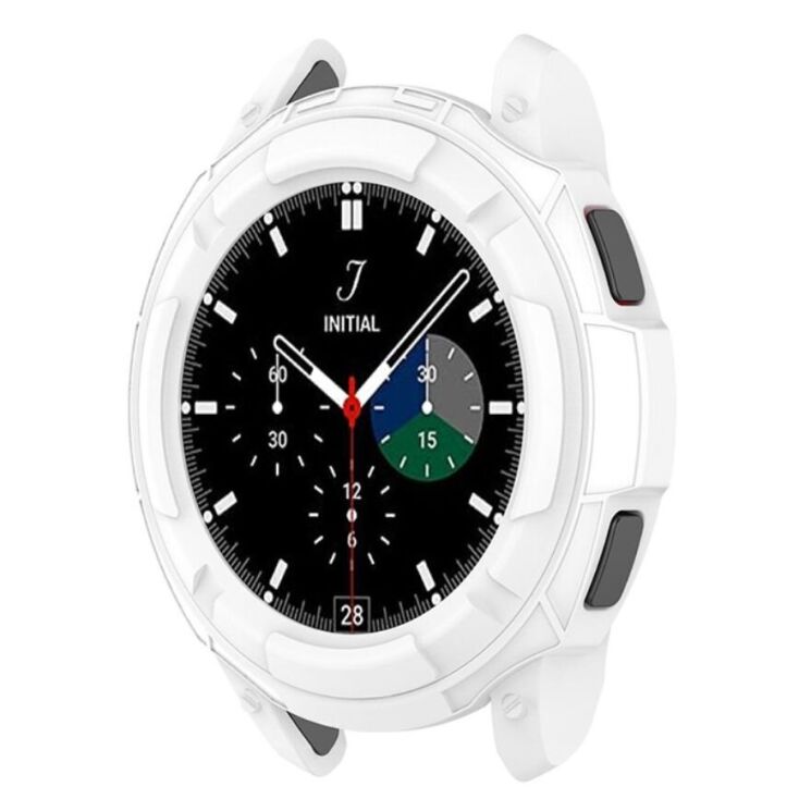 Захисний чохол UniCase Silicone Cover для Samsung Galaxy Watch 4 Classic (46mm) - White: фото 6 з 9