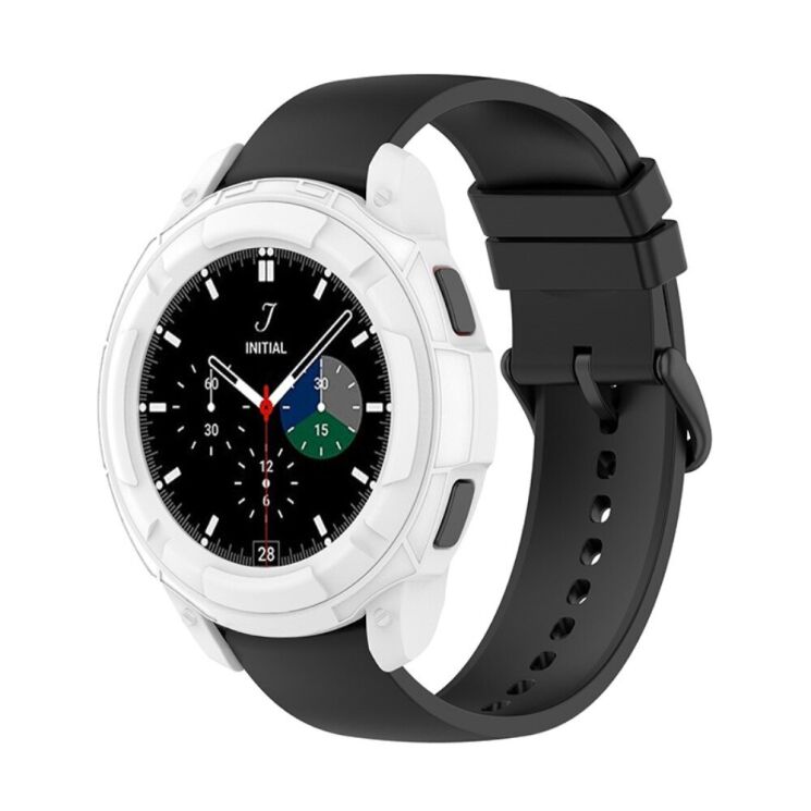 Захисний чохол UniCase Silicone Cover для Samsung Galaxy Watch 4 Classic (46mm) - White: фото 7 з 9