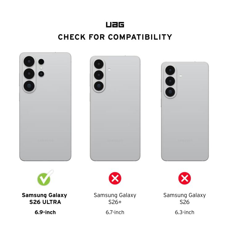 Защитный чехол URBAN ARMOR GEAR Essential Armor MagSafe для Samsung Galaxy S26 Ultra (S948) 214532114040 - Black (408570B) Защитный чехол URBAN ARMOR GEAR Essential Armor MagSafe для Samsung Galaxy S26 Ultra (S948) 214532114040 - Black: фото 5 из 10