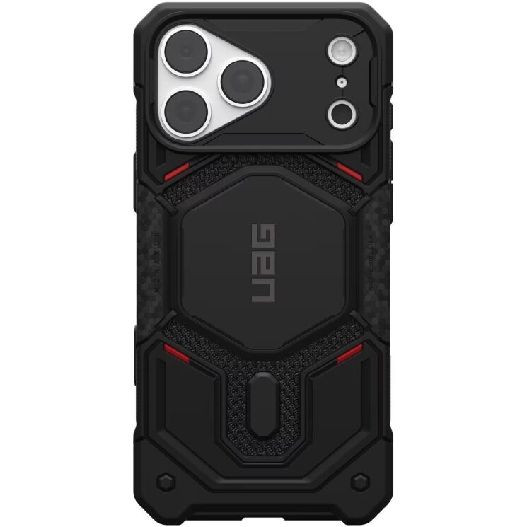 Защитный чехол URBAN ARMOR GEAR Monarch Pro Kevlar MagSafe для iPhone 18 Pro Max (114568113940) - Kevlar Black: фото 1 из 9