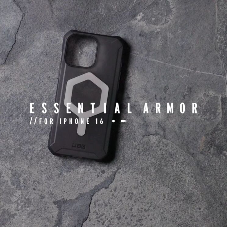 Защитный чехол URBAN ARMOR GEAR (UAG) Essential Armor MagSafe для Apple iPhone 16 Pro Max - Black: фото 12 из 12