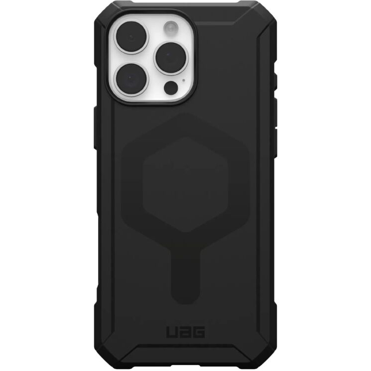 Защитный чехол URBAN ARMOR GEAR (UAG) Essential Armor MagSafe для Apple iPhone 16 Pro Max - Black: фото 1 из 12