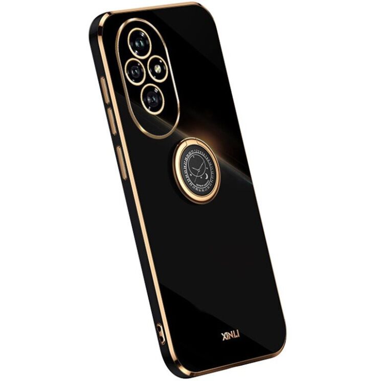 Захисний чохол XINLI Porcelain Magnetic для Honor 200 - Black: фото 1 з 7