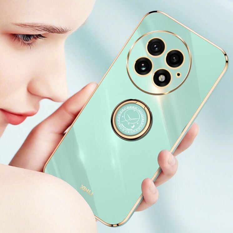 Захисний чохол XINLI Porcelain Magnetic для OnePlus 13 - Cyan: фото 4 з 6