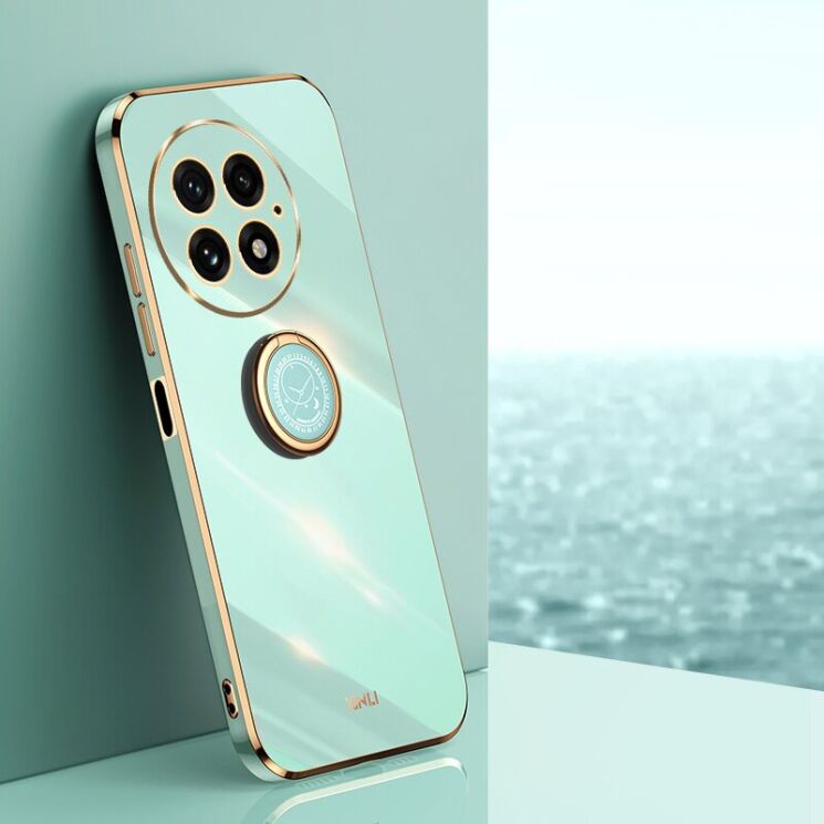 Захисний чохол XINLI Porcelain Magnetic для OnePlus 13 - Cyan: фото 2 з 6