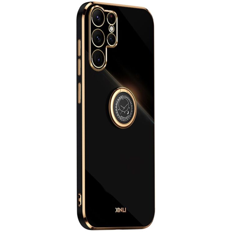 Захисний чохол XINLI Porcelain Ring для Samsung Galaxy S26 Ultra (S948) - Black: фото 1 з 7