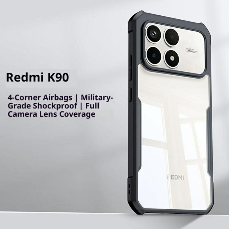 Захисний чохол XUNDD Rugged Case для Xiaomi Poco F8 Pro - Black: фото 2 з 5