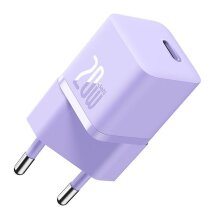 Мережевий зарядний пристрій Baseus GaN5 1C 20W (CCGN050105) - Purple: фото 1 з 21
