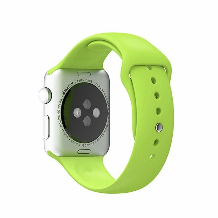 Ремінець UniCase Original Style для Apple Watch 42 (Series 10) / 41 / 40 / SE 40 / 38 - Green: фото 3 з 7
