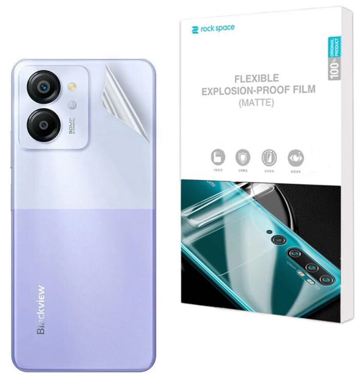 Антиблікова плівка на задню панель RockSpace Explosion-Proof Matte для BlackView Color 8: фото 1 з 9