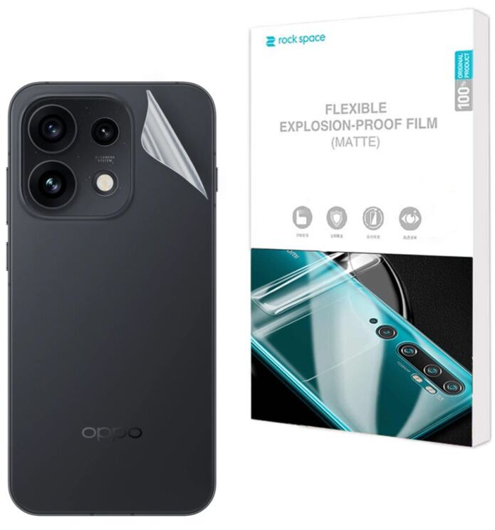 Антибликовая пленка на заднюю панель RockSpace Explosion-Proof Matte для OPPO Reno 16 Pro (413622) Антибликовая пленка на заднюю панель RockSpace Explosion-Proof Matte для OPPO Reno 16 Pro: фото 1 из 9