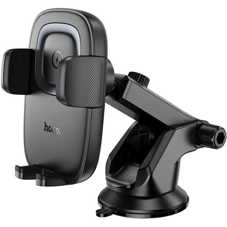 Автомобильный держатель с беспроводной зарядкой Hoco HW32 (15W) - Black: фото 2 из 9