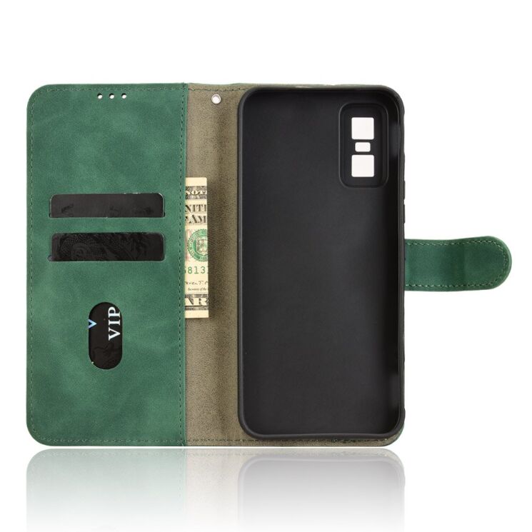 Чехол Deexe Classic Wallet для Infinix GT 30 Pro - Green: фото 4 из 7