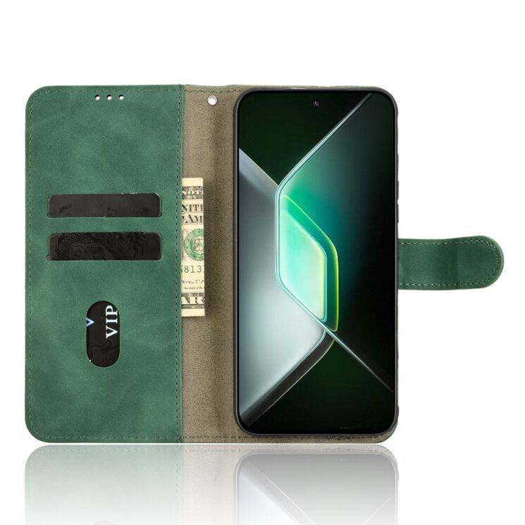 Чехол Deexe Classic Wallet для Infinix GT 30 Pro - Green: фото 2 из 7