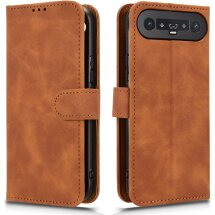 Чехол Deexe Classic Wallet для TECNO Camon Slim - Brown: фото 1 из 4