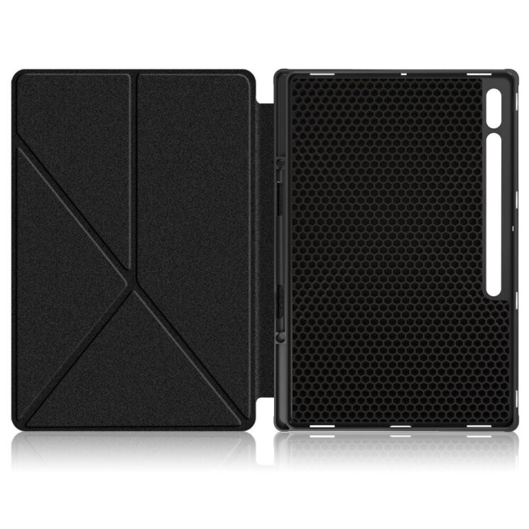Чехол Deexe Origami Case для Samsung Galaxy Tab S8 Ultra (T900/T906) - Black: фото 3 из 9