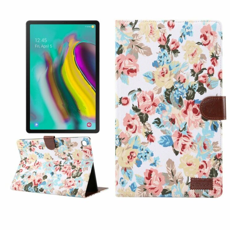 Чохол Deexe Peony Pattern для Samsung Galaxy Tab S5e 10.5 (T720/725) - White (217410W) Чохол Deexe Peony Pattern для Samsung Galaxy Tab S5e 10.5 (T720/725) - White: фото 1 з 6