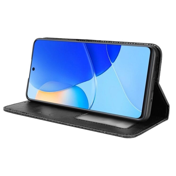 Чехол-книжка Deexe Retro Style для Huawei Nova 9 SE - Black: фото 5 из 6