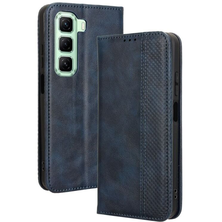 Чехол Deexe Retro Style для Infinix Hot 50 - Blue: фото 1 из 8